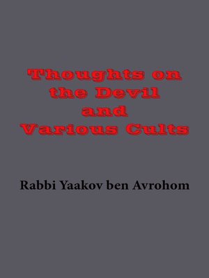 cover image of Thoughts on the Devil and Various Cults
